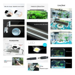 SunSun ADS-400C Aquarium LED Light 18w perfect for 2 Feet FreshWater Tank 2