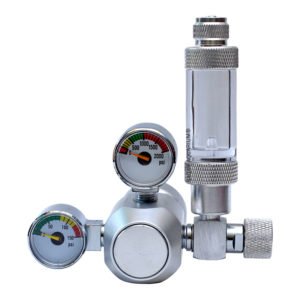 Dual Gauge CO2 Regulator with Bubble Counter Mini