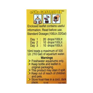 eSHA GASTROPEX Aquatic Snail Treatment 10ml 2